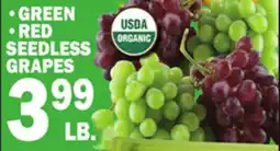 Bravo Supermarkets GREEN, RED SEEDLESS GRAPES offer