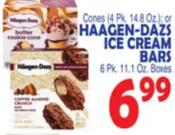 Bravo Supermarkets HAAGEN-DAZS ICE CREAM BARS 6 Pk. 11.1 Oz. Boxes offer