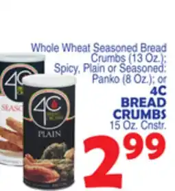 Bravo Supermarkets 4C BREAD CRUMBS offer