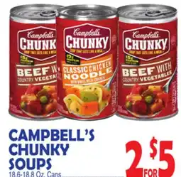 Bravo Supermarkets CAMPBELL'S CHUNKY SOUPS offer