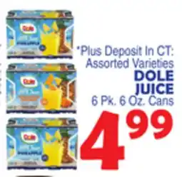 Bravo Supermarkets DOLE JUICE offer