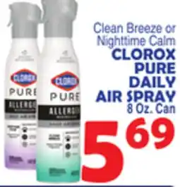 Bravo Supermarkets CLOROX PURE DAILY AIR SPRAY offer