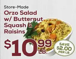 DeCicco & Sons Orzo Salad w/ Butternut Squash & Raisins offer