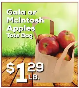 DeCicco & Sons Gala or McIntosh Apples Tote Bag offer