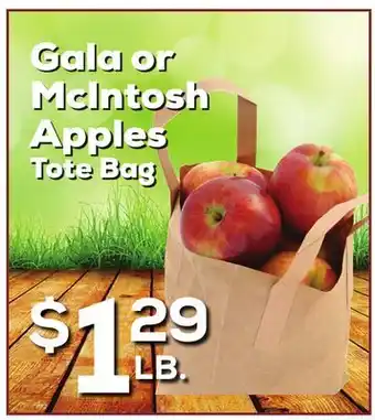 DeCicco & Sons Gala or McIntosh Apples Tote Bag offer