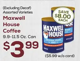 DeCicco & Sons Maxwell House Coffee offer