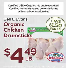 DeCicco & Sons Bell & Evans Organic Chicken Drumsticks offer