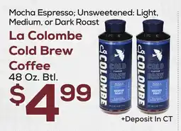 DeCicco & Sons La Colombe Cold Brew Coffee offer