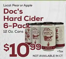 DeCicco & Sons Doc's Hard Cider 6-Pack offer