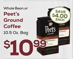 DeCicco & Sons Peet's Ground Coffee offer