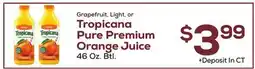 DeCicco & Sons Grapefruit, Light, or Tropicana Pure Premium Orange Juice offer