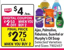 Stop&Shop Ajax, Palmolive, Fabuloso, Suavitel or Murphy's Oil Soap offer