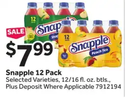 Stop&Shop Snapple offer