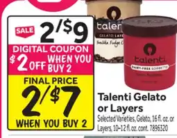 Stop&Shop Talent Gelato or Layers offer