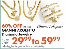 Boscov's GIANNI ARGENTO Diamond Jewelry offer