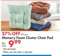 Boscov's Memory Foam Cluster Chair Pad offer