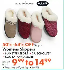 Boscov's Womens Slippers offer