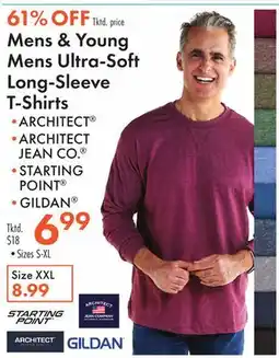 Boscov's Mens & Young Mens Ultra-Soft Long-Sleeve T-Shirts offer
