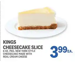 Kings Food Markets KINGS CHEESECAKE SLICE offer