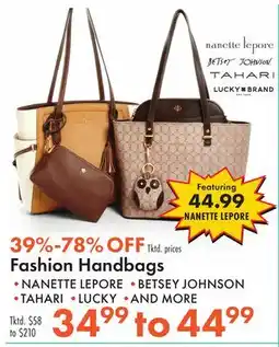 Boscov's Fashion Handbags offer