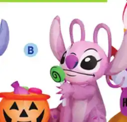 Lowe's Freestanding Lighted Lilo Stitch and Angel Jack-o-Lantern Inflatable offer