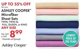 Boscov's ASHLEY COOPER Microfiber Sheet Sets offer