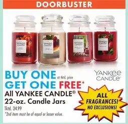 Boscov's All YANKEE CANDLE 22-oz. Candle Jars offer