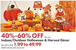 Boscov's Indoor/Outdoor Halloween & Harvest Décor offer