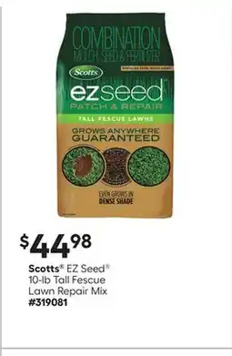 Lowe's EZ Seed 10-lb Tall Fescue Lawn Repair Mix offer