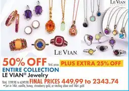 Boscov's LE VIAN Jewelry offer