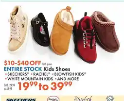 Boscov's ENTIRE STOCK Kids Shoes offer