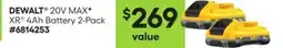 Lowe's 20V MAX XR 4 Ah Battery 2-Pack offer