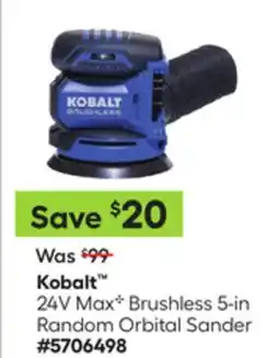 Lowe's 24V Max✧ Brushless 5-in Random Orbital Sander offer