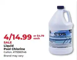 Runnings Liquid Pool Chlorine offer