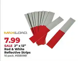 Runnings 2 x 12 Red & White Reflective Strips offer