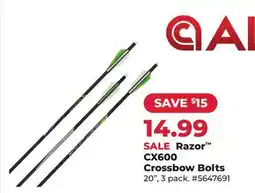 Runnings Razor CX600 Crossbow Bolts offer