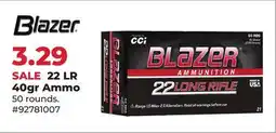 Runnings 22 LR 40gr Ammo offer