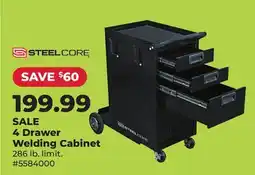 Runnings 4 Drawer Welding Cabinet offer