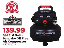 Runnings 6 Gallon Pancake Oil Free Air Compressor offer