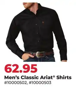Runnings Men's Classic Ariat Shirts offer
