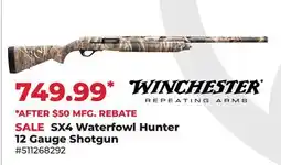 Runnings WINCHESTER REPEATING ARMS SX4 Waterfowl Hunter 12 Gauge Shotgun offer
