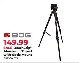 Runnings BOG DeathGrip Aluminum Tripod with Optic Mount offer