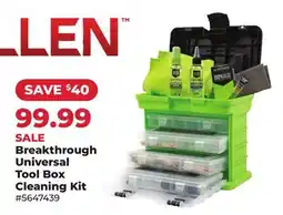 Runnings Breakthrough Universal Tool Box Cleaning Kit offer