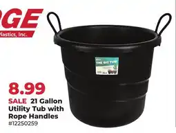 Runnings 21 Gallon Utility Tub with Rope Handles offer