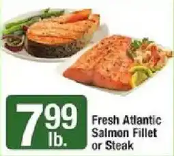Shaw's Fresh Atlantic Salmon Fillet or Steak offer