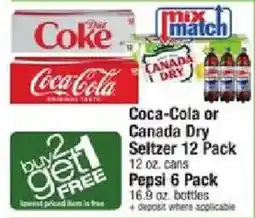 Shaw's Coca-Cola or Canada Dry Seltzer offer