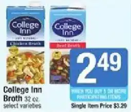 Shaw's College Inn Broth offer