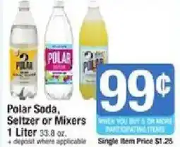 Shaw's Polar Soda, Seltzer or Mixers offer