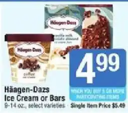 Shaw's Häagen-Dazs ice cream or bars offer