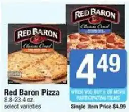 Shaw's Red Baron Pizza offer